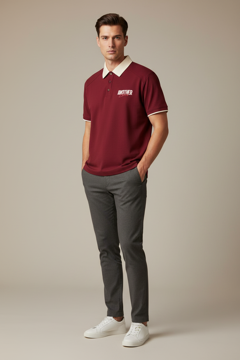 North Wear Collar Raglan Polo Shirt
