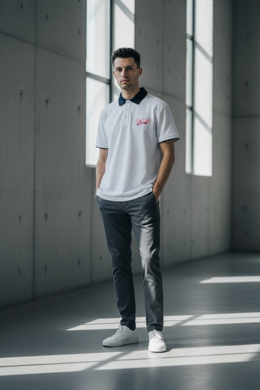North Wear Collar Raglan Polo Shirt