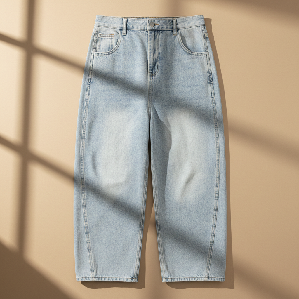 North Wear Sunfade Barrel Leg Jeans