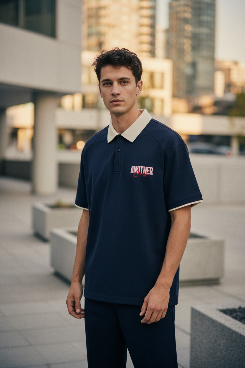 North Wear Collar Raglan Polo Shirt