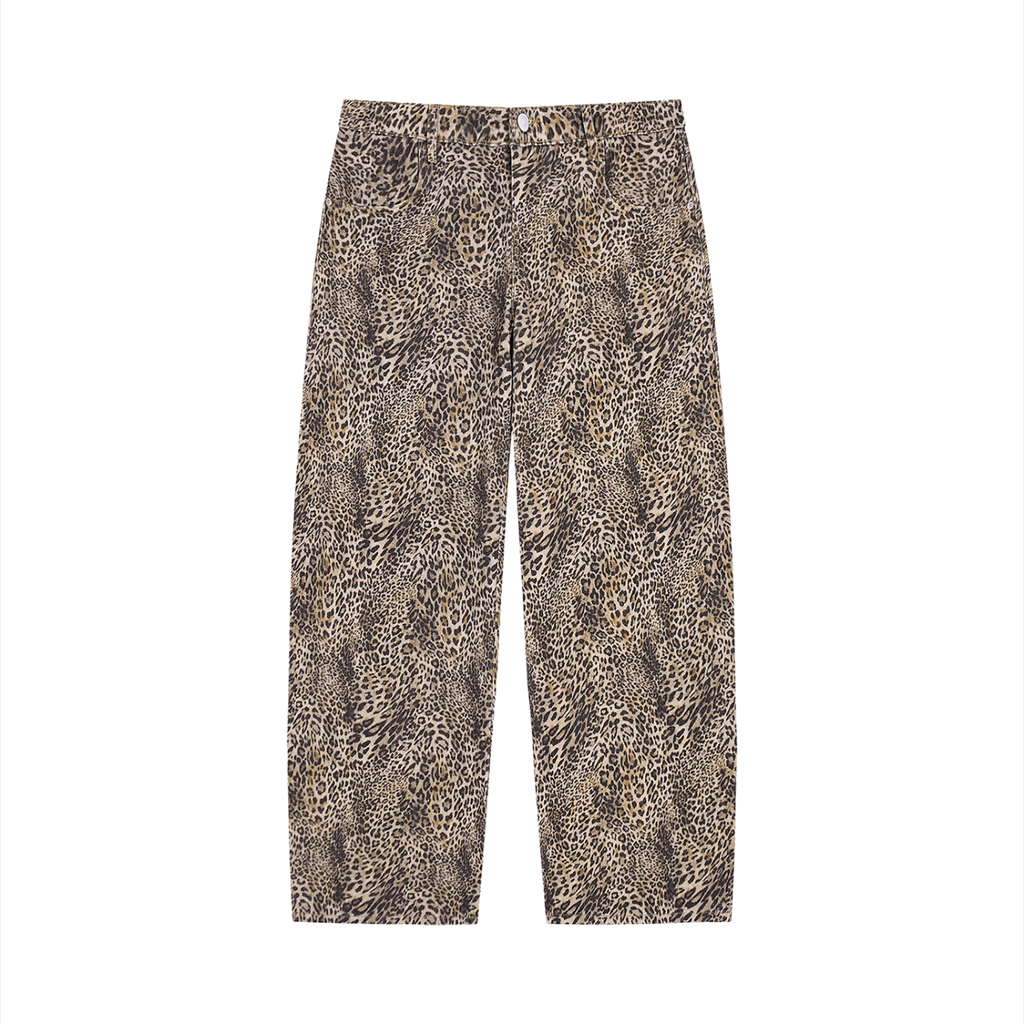 North Wear Leopard Wide Leg Jeans